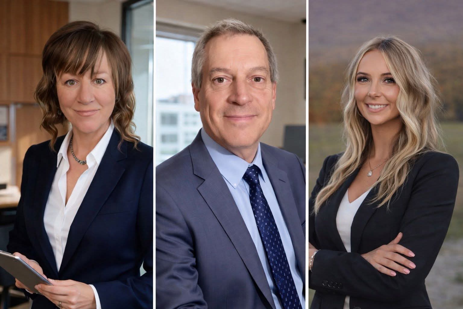 Combined headshots of Brenda McIntosh, Mark McIntosh, and Ally Siwka.